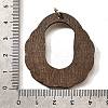 Printed Poplar Wood Pendants FIND-B045-23A-3