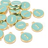 Golden Plated Alloy Enamel Charms ENAM-S118-05I-4