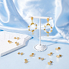 Unicraftale PVD Vacuum Plating 304 Stainless Steel Stud Earring Findings STAS-UN0015-55-2