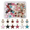 Alloy & Brass Enamel Charm Sets ENAM-TA0001-10-13