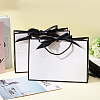 Paper Gift Handle Bags with Silk Ribbon ABAG-WH0044-56-5
