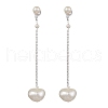 Mother's Day Jewellery Natural Pearl Ear Studs EJEW-P286-14P-1