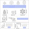 Unicraftale DIY Dangle Earring Making Kits DIY-UN0002-60-4