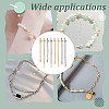 AHADERMAKER 32Pcs 8 Colors Stainless Steel Cable Chain Chain Extender FIND-GA0004-24-6