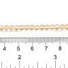 Transparent Electroplate Glass Beads Strands GLAA-T032-T4mm-C13-4