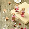 100Pcs 2 Styles Glass Cork Bead Containers CON-YW0001-61-5