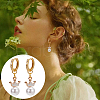   3 Pairs 3 Styles Brass Micro Pave Cubic Zirconia Hoop Earrings EJEW-PH0001-29B-6