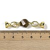 Natural Ocean Agate with Brass Fold Over Clasps G-G141-02G-13-3