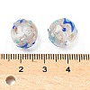 Luminous Handmade Enamel Gold Sand Glass Beads Strands LAMP-U004-08G-5