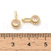 Brass Micro Pave Cubic Zirconia Charms KK-Z040-01A-3