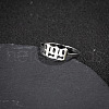 Number 201 Stainless Steel Adjustable Cuff Rings FS-WG22891-18-1
