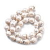 Natural Nucleated Pearl Beads Strands PEAR-B004-15B-02B-4