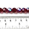 Electroplate Transparent Glass Beads Strands EGLA-A035-T10mm-L02-4