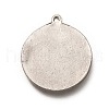 Non-Tarnish 304 Stainless Steel Pendants STAS-H123-01B-P-2