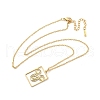 304 Stainless Steel Necklace NJEW-D330-01G-10-1