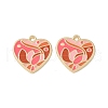 Rack Plating Alloy Enamel Pendants FIND-I038-10-2