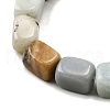 Natural Flower Amazonite Beads Strands G-F791-C06-4