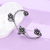 316 Surgical Stainless Steel Cuff Earrings EJEW-E300-25AS-02-4