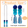Polyester Tassel Pendant Decoration HJEW-WH20003-04A-01-3