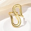 Wave 304 Stainless Steel Cuff Rings RJEW-C124-06B-G-2
