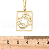304 Stainless Steel Necklace NJEW-D330-01G-12-3