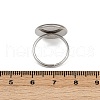 304 Stainless Steel Cuff Ring Components STAS-D372-05P-01E-3