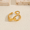 Geometric Stainless Steel Cuff Rings CA9028-3-1