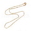 304 Stainless Steel Snake Chain Necklaces X-NJEW-F265-B-G-1