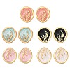 304 Stainless Steel Oval Stud Earrings STAS-D368-02G-2