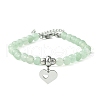 Natural Green Aventurine Beaded Bracelets BJEW-JB09886-03-1