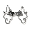 Glass Paper Plane Pendant PALLOY-K001-075B-01-1