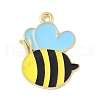 Bees Theme Alloy Enamel Pandants FIND-M083-06M-G-1