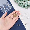 Beebeecraft 36Pcs Brass Clip-on Earring Findings KK-BBC0016-10S-3