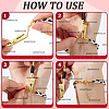 SUNNYCLUE 5Pcs 5 Styles Iron & 201 Stainless Steel Jewelry Helper Tool Bracelet Clamp AJEW-SC0003-35-3