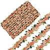 Polyester Flower Lace Ribbon OCOR-WH0070-77G-1