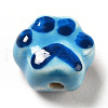 Handmade Printed Porcelain Beads PORC-F005-02A-2