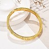Brass Micro Pave Cubic Zirconia Hinged Bangles for Women BJEW-D313-02G-5