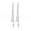 304 Stainless Steel Dangle Earrings EJEW-JE06048-3