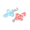 Luminous Resin Sequins Pendants RESI-V006-01B-P-3