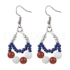 304 Stainless Steel Teardrop Dangle Earrings EJEW-MZ00462-03-2