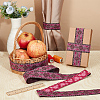 Ethnic Style Polyester Flower Jacquard Ribbons DIY-WH0656-62-4