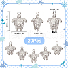 SUNNYCLUE 20Pcs Ion Plating(IP) 201 Stainless Steel Pendants STAS-SC0005-13-2