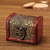 Retro Engraved Wood Jewelry Storage Treasure Boxs with Clasps PW-WG63114-03-1