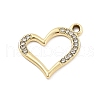 Alloy Rhinestone Pendants FIND-U026-16G-1