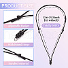 Eco-Friendly Korean Waxed Polyester Braided Adjustable Necklace Makings NJEW-TAC0015-04-10