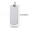 Anti-Tarnish 304 Stainless Steel Pendants STAS-I311-30P-3