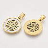 201 Stainless Steel Pendants STAS-N089-71G-2