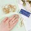 SUNNYCLUE 10Pcs Iron Keychain Clasps FIND-SC0009-50-3