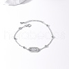 Brass Oval Link Bracelets XB4113-2-4