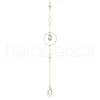 Brass Moon Hanging Ornaments HJEW-JM02855-5